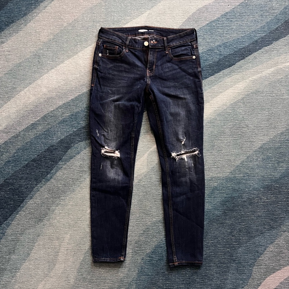 Old Navy Distressed Rockstar Super Skinny Women Jeans